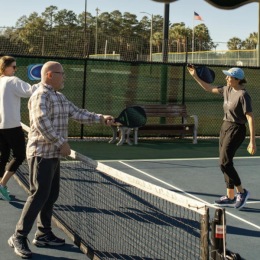people playing tennis